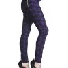 Banned Check Stretch Skinny Jeans: Purple - Small To 2XL 1 Banned Check Stretch Skinny Jeans: Purple - Small To 2XL -Fashion Apparel Big C Edit Side 63315.1550808013
