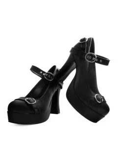 T.U.K. Cross Strap Platform Pump -Fashion Apparel Big C Edit Stacked 73027.1565499044