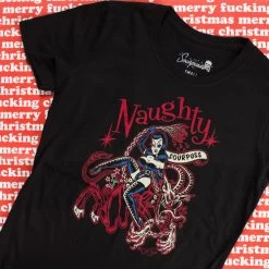 Sourpuss Naughty Krampus T-Shirt -Fashion Apparel Big C Edit Stylised 2 28205.1572853867