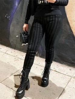 Kreepsville 666 Unisex Skinny Jeans: Destroyer Grey Stripe 24 Kreepsville 666 Unisex Skinny Jeans: Destroyer Grey Stripe -Fashion Apparel Big C Edit Stylized 1 81536.1645634217