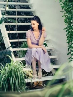 Hell Bunny Frilly Sundae Dress: Lavender - XL, 2XL, 3XL And 6XL -Fashion Apparel Big C Edit Stylized 2 53988.1615272743