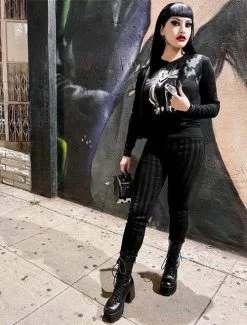 Kreepsville 666 Unisex Skinny Jeans: Destroyer Grey Stripe 23 Kreepsville 666 Unisex Skinny Jeans: Destroyer Grey Stripe -Fashion Apparel Big C Edit Stylized 2 58617.1645634220