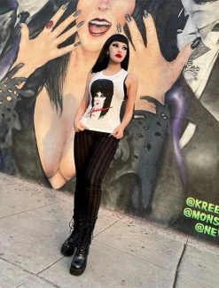 Kreepsville 666 Unisex Skinny Jeans: Destroyer Grey Stripe 27 Kreepsville 666 Unisex Skinny Jeans: Destroyer Grey Stripe -Fashion Apparel Big C Edit Stylized 3 01343.1645634227