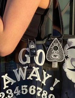 Kreepsville 666 Hand Sanitizer Holder: Go Away Planchette 7 Kreepsville 666 Hand Sanitizer Holder: Go Away Planchette -Fashion Apparel Big C Edit Stylized Close Up 01041.1669991544