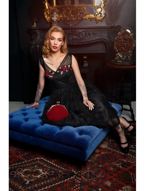 Collectif Claudette Occasion Swing Dress - Small 8 Collectif Claudette Occasion Swing Dress - Small - Image 6