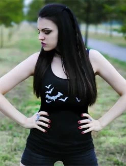 Too Fast Halloween Bats Racerback Tank Top -Fashion Apparel Big C Edit Stylized 38738.1638795006