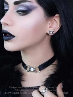 Alchemy Gothic - Triple Goddess Stud Earrings -Fashion Apparel Big C Edit Stylized 54213.1611166868