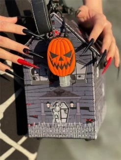 Kreepsville 666 Hand Sanitizer Holder: Trick Or Treat Pumpkin -Fashion Apparel Big C Edit Stylized 76519.1649338627