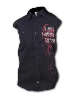 The Walking Dead Women's Darryl Wings Sleeveless Worker Shirt