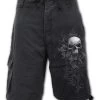 Spiral Skull Scroll Cargo Shorts - Large 1 Spiral Skull Scroll Cargo Shorts - Large -Fashion Apparel Big C Edit 75431.1631182195