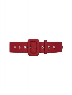 Collectif Jade Plain Belt: Red 5 Collectif Jade Plain Belt: Red -Fashion Apparel Big C Edit 81779.1607606416