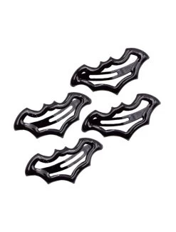 Kreepsville 666 Bat Snap Hair Clips: Black