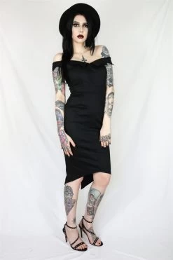 Coven United Batwing Collar Wiggle Dress