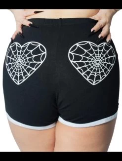 Kreepsville 666 Web Heart Running Shorts -Fashion Apparel C2E2D5B7 D4C6 4EB4 8D89 DC7EC2E4FE24 28743.1706792446