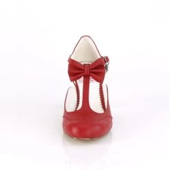 Pin Up Couture Flapper Bow Heels: Red - In Stock -Fashion Apparel C3647619 F01A 425F B00A BC9E56960D4D 85696.1718734313