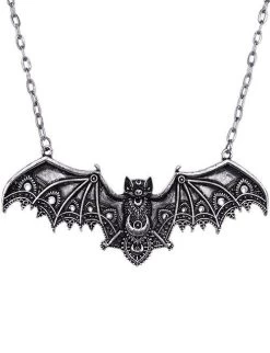 Restyle Lace Bat Pendant: Silver -Fashion Apparel C6290ED3 D06E 4F90 9444 D0E401BF6054 77410.1713854216