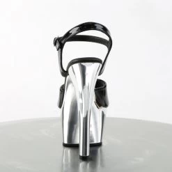 Pleaser Aspire-609 6" Heels: Black Patent / Silver Chrome - PRE-ORDER -Fashion Apparel C94F161C C914 42AB BD24 AD88F8DB24A2 19123.1678176677