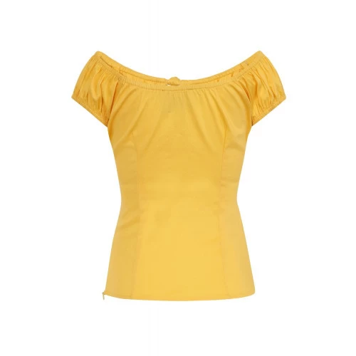 Collectif Lorena Top: Yellow - 3XL And 4XL 8 Collectif Lorena Top: Yellow - 3XL And 4XL - Image 6