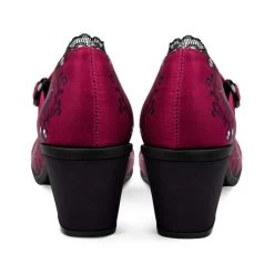 Hot Chocolate Design Double Topping Mid Heel Shoes: Carmilla -Fashion Apparel CARMILLA Womens Mid Heels Back 46810.1639396197