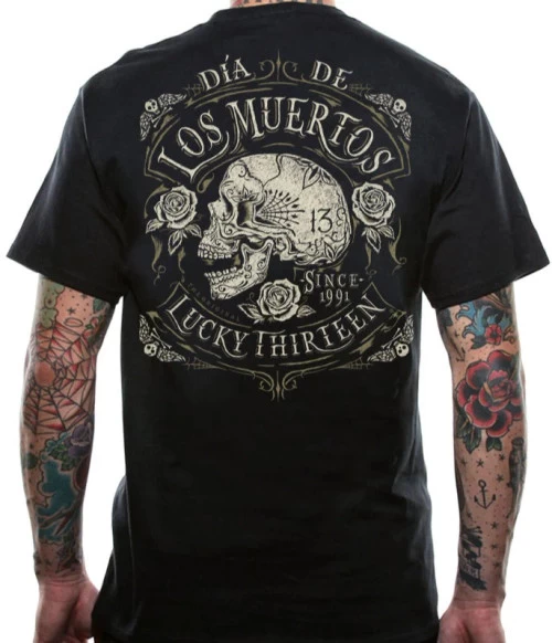 Lucky 13 Dead Skull Tee - Small To 4XL 7 Lucky 13 Dead Skull Tee - Small To 4XL - Image 5