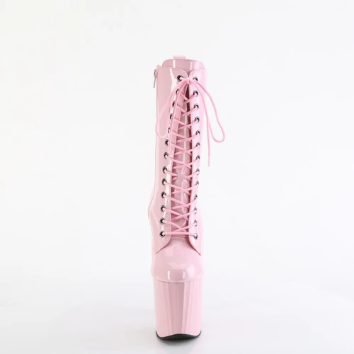 Pleaser Enchant-1040 8" Ankle Boots: Baby Pink - PRE-ORDER 5 Pleaser Enchant-1040 8" Ankle Boots: Baby Pink - PRE-ORDER - Image 3