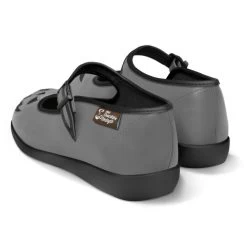 Hot Chocolate Design Chocolaticas: Halloween Flats - Grey -Fashion Apparel Chocolaticas Halloween Gray womens Mary Jane Flat Back 67382.1601444909
