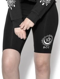 BlackCraft Cult Pentagram Moon Bike Shorts 11 BlackCraft Cult Pentagram Moon Bike Shorts -Fashion Apparel Close Up 00004.1604671348