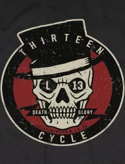 Lucky 13 The 13 Club Tee - 2XL And 3XL -Fashion Apparel Close Up 98354.1607399776