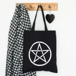 Black Pentagram Tote Bag -Fashion Apparel D525EE8A 0674 4EBA 84D1 7DAC62668508 45892.1700919812