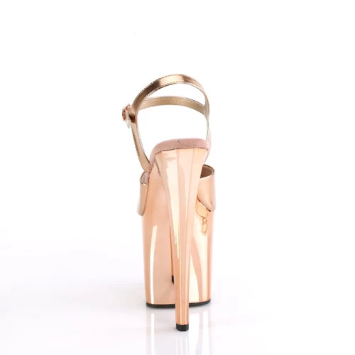 Pleaser Enchant-709 8" Platform Heels: Rose Gold - PRE-ORDER 7 Pleaser Enchant-709 8" Platform Heels: Rose Gold - PRE-ORDER - Image 5