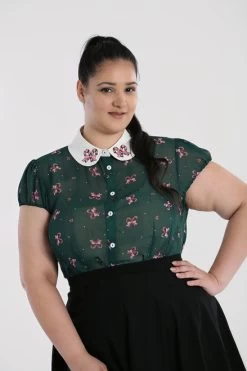 Hell Bunny Beth Christmas Blouse - Large, XL And 2XL -Fashion Apparel DC9F814B 42C2 4DE8 9C6D 05B3FAB806E2 23589.1601905353