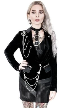 Restyle Collared Pinstriped Mini Gothic Dress -Fashion Apparel DD23C6E4 5BCF 46F7 AAE1 B3542A833EA3 05798.1605823406