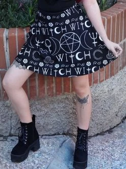 Too Fast Imma Witch Mini Skater Skirt -Fashion Apparel E1F923D9 5B0C 4BBD AD50 8BA8C5BA9A96 00231.1636577253