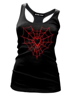 Pinky Star Red Web Heart Tank Top -Fashion Apparel E3D0E175 62E5 4CDB AA53 98304887FAE4 96656.1710736371