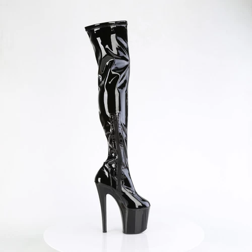 Pleaser Enchant-3000 Thigh High Boots: Black - US8 IN STOCK 4 Pleaser Enchant-3000 Thigh High Boots: Black - US8 IN STOCK - Image 2