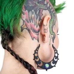 Too Fast Phases Of The Moon Gem Hoop Earrings -Fashion Apparel E56DA402 830F 48D2 9D7E 973AB5D8A2F7 64616.1702480842