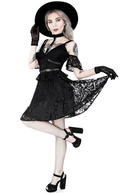 Restyle Pentagram Lace Dress With Collar - Small To 2XL 8 Restyle Pentagram Lace Dress With Collar - Small To 2XL - Image 6