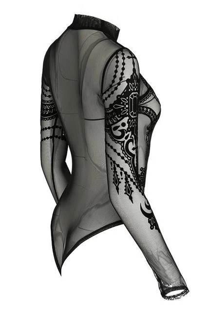 Restyle Mesh Bodysuit: Jewel Bat 6 Restyle Mesh Bodysuit: Jewel Bat - Image 4