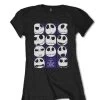 The Nightmare Before Christmas Block Heads Ladies' T-Shirt -Fashion Apparel Edit 98369.1548050423