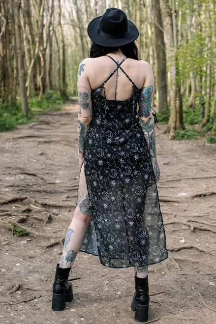 Coven United Moonprint Maxi Dress - XS To 4XL 8 Coven United Moonprint Maxi Dress - XS To 4XL - Image 6