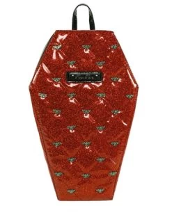 Rock Rebel Mina Quilted Bat Coffin Backpack: Red -Fashion Apparel F10C0C6A A863 425A 8165 6E7CCEADE7BB 99307.1701356223
