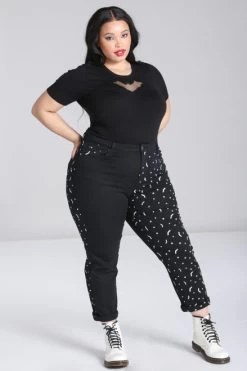 Hell Bunny Duo Bat Jeans: Black / White - Medium And 4XL 16 Hell Bunny Duo Bat Jeans: Black / White - Medium And 4XL -Fashion Apparel F6D7EEE9 215F 4FDF A870 5D60914E779F 31331.1691561064