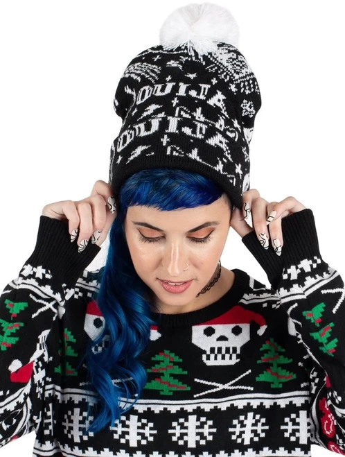 Too Fast Ouija Magic Pom Pom Knit Beanie 6 Too Fast Ouija Magic Pom Pom Knit Beanie - Image 4
