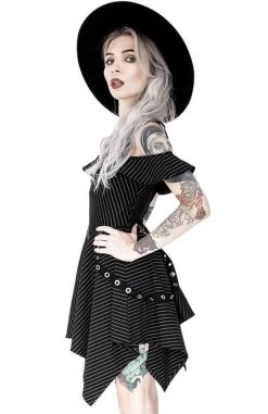 Restyle Pinstripe Floaty Gothic Dress With Pentagram - Small And 3XL 17 Restyle Pinstripe Floaty Gothic Dress With Pentagram - Small And 3XL -Fashion Apparel F8D6D610 8DAF 4039 B939 7348622AFC01 05291.1605820096