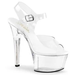 Pleaser Aspire-608 6" Heels: Clear - PRE-ORDER