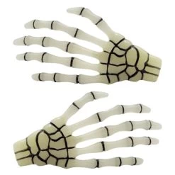 Kreepsville 666 Skeleton Bone Hand Hair Slides: Glow In The Dark