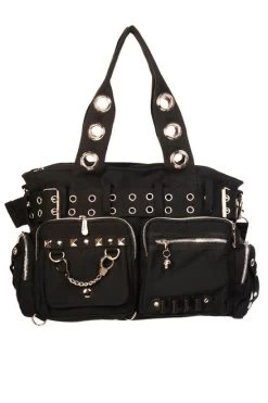 Banned 'Lost Queen' Handcuff Handbag: All Black Version
