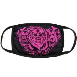 Kreepsville 666 Face Mask: Dia De Los Muertos - Pink