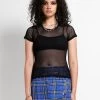 Tripp NYC Baby Fishnet Tee: Black