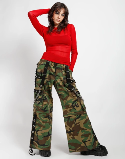 Tripp NYC Ladies' Long Sleeve Fishnet Top: Red 6 Tripp NYC Ladies' Long Sleeve Fishnet Top: Red - Image 4